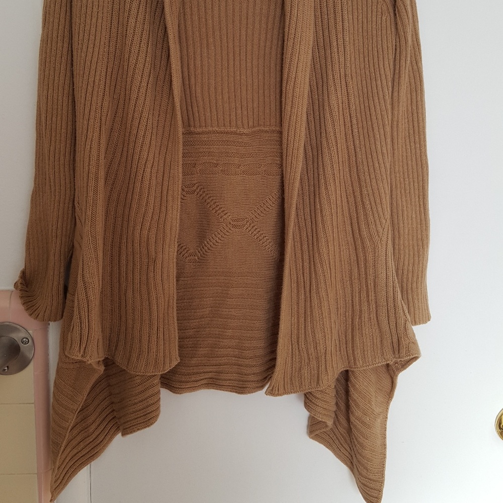 Caramel colored long cardigan